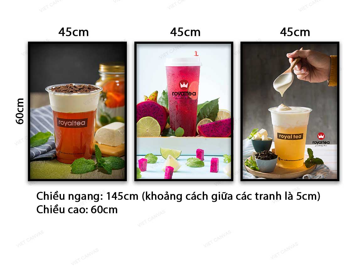 Bộ 3 Tranh Thức Uống - VC072