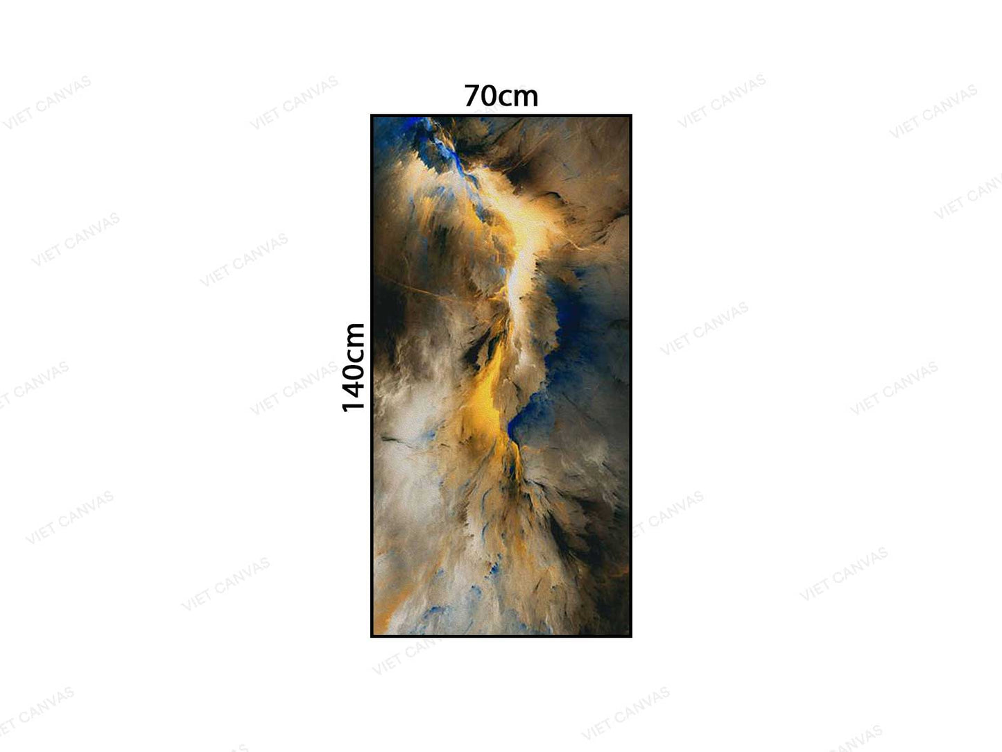 Tranh Trừu Tượng Vàng Xanh - VC440