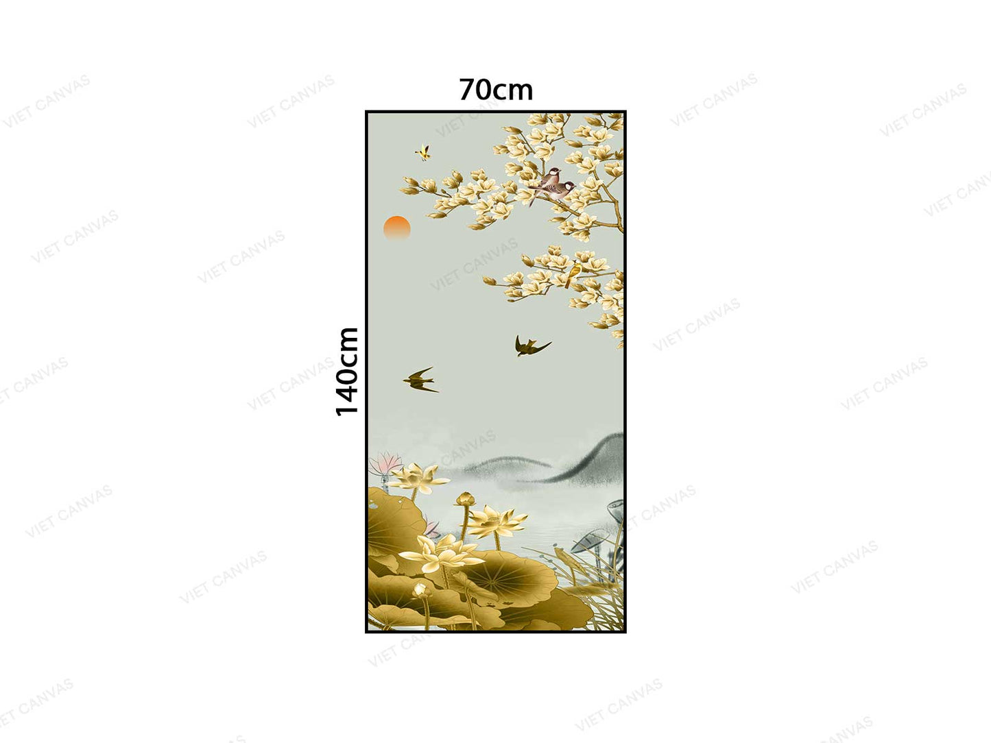 Tranh Chim Líu Lo Bên Đầm Sen - VC418
