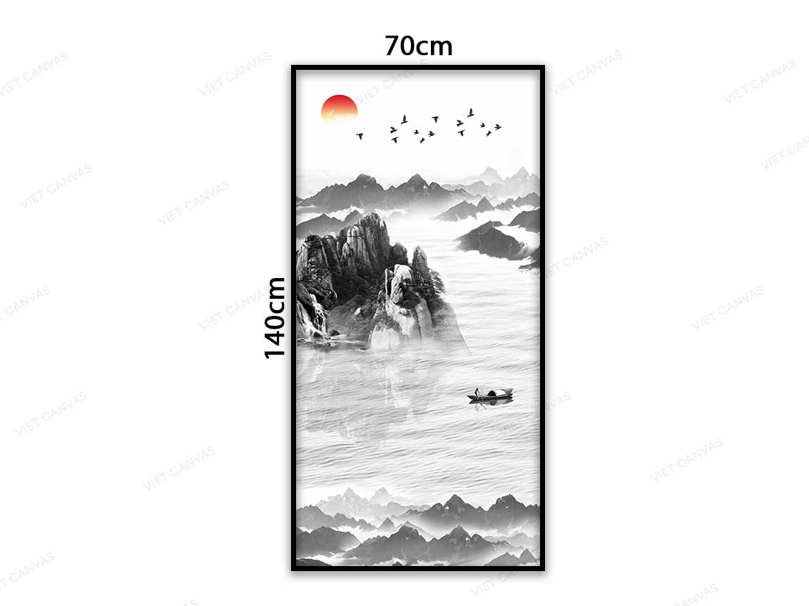 Tranh Con Đò Trở Về Trong Hoàng Hôn - VC321