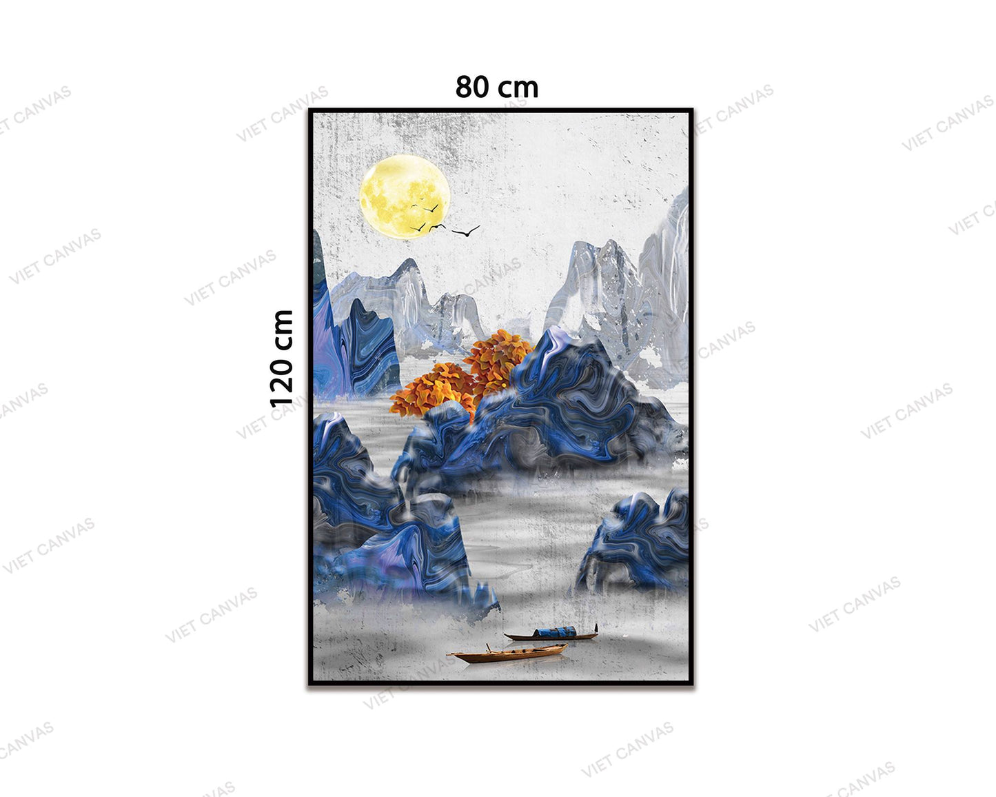 Tranh Núi Non Phủ Màu Xanh Giữa Thiên Nhiên - VC512