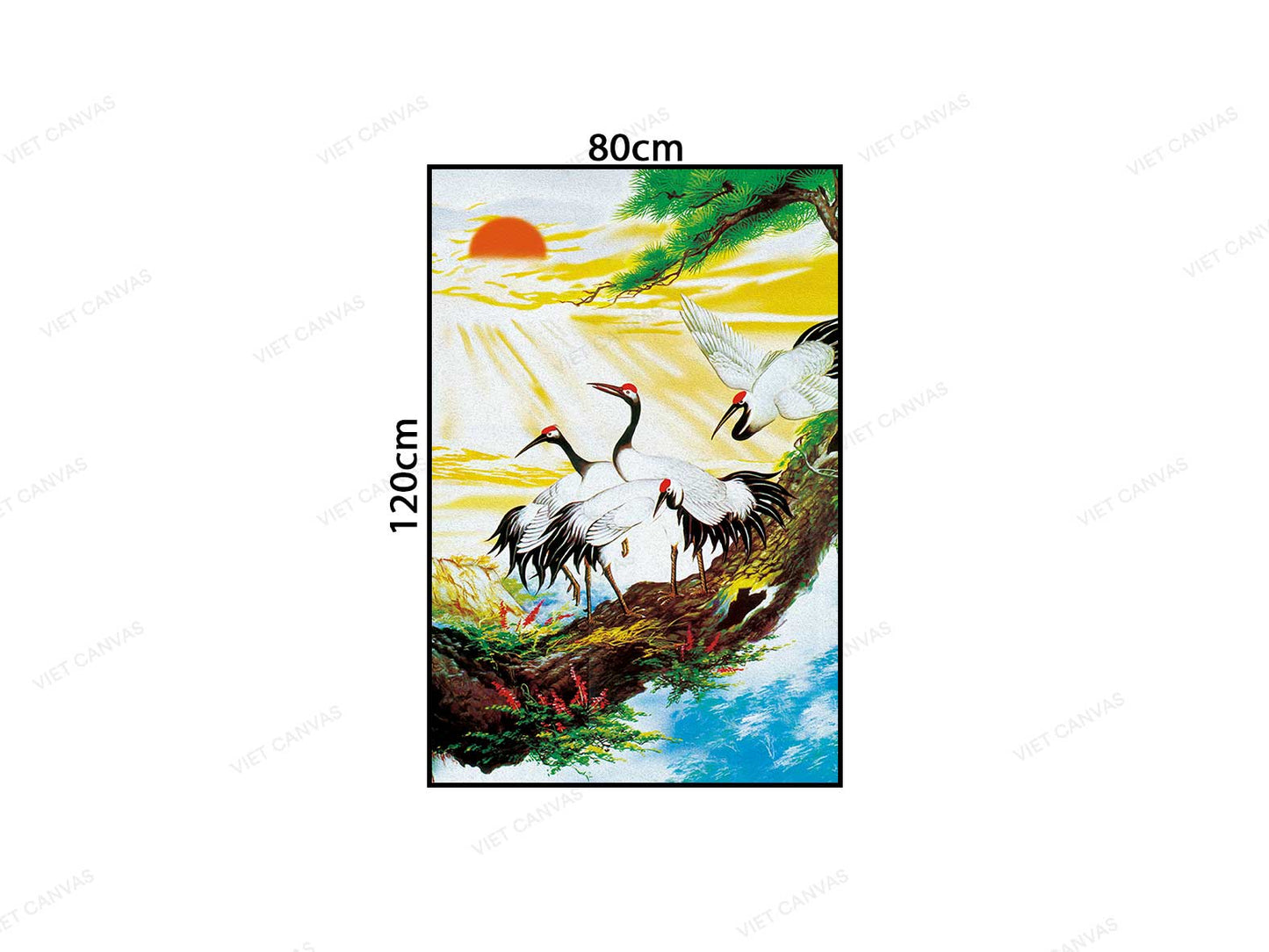 Tranh Bầy Hạc Đón Bình Minh - VC437