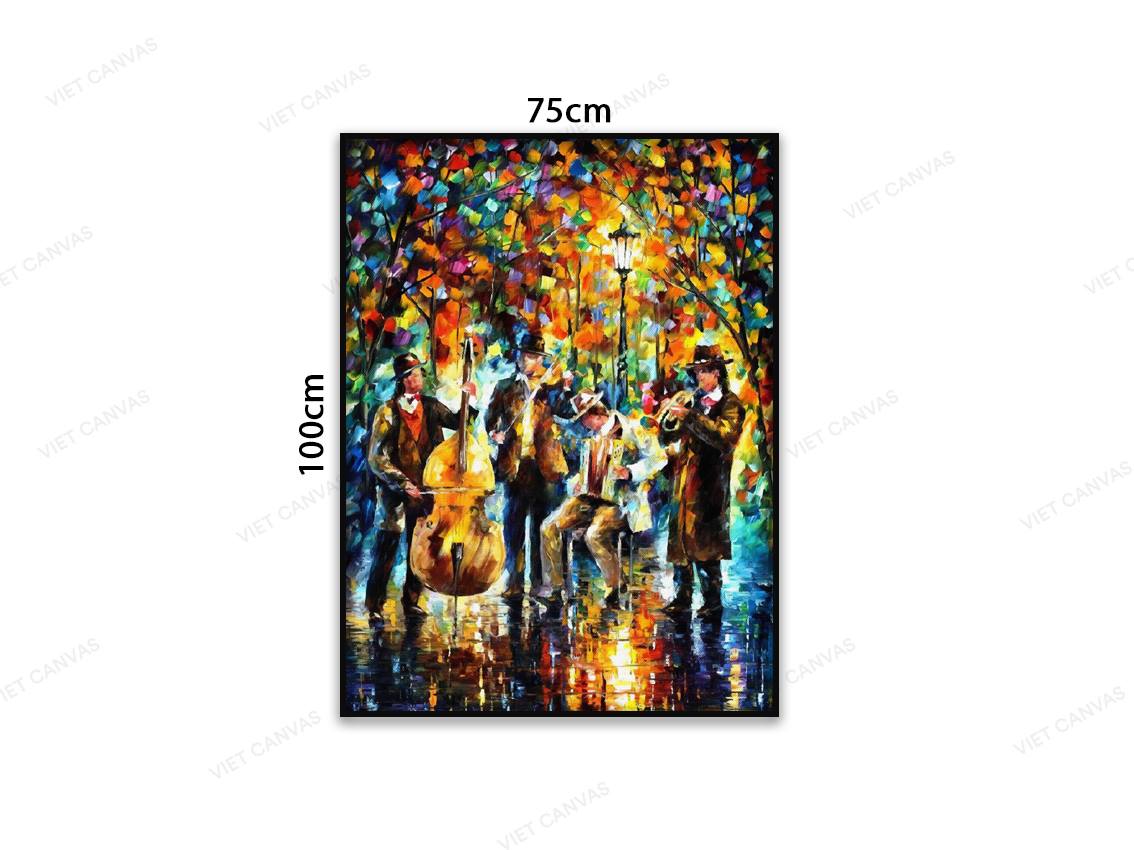 Tranh Ban Nhạc Biểu Diễn Giữa Trời Thu - VC118