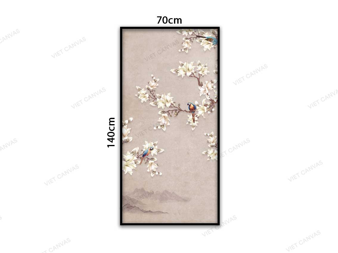 Tranh Những Chú Vẹt Xanh Đón Xuân Đến - VC358