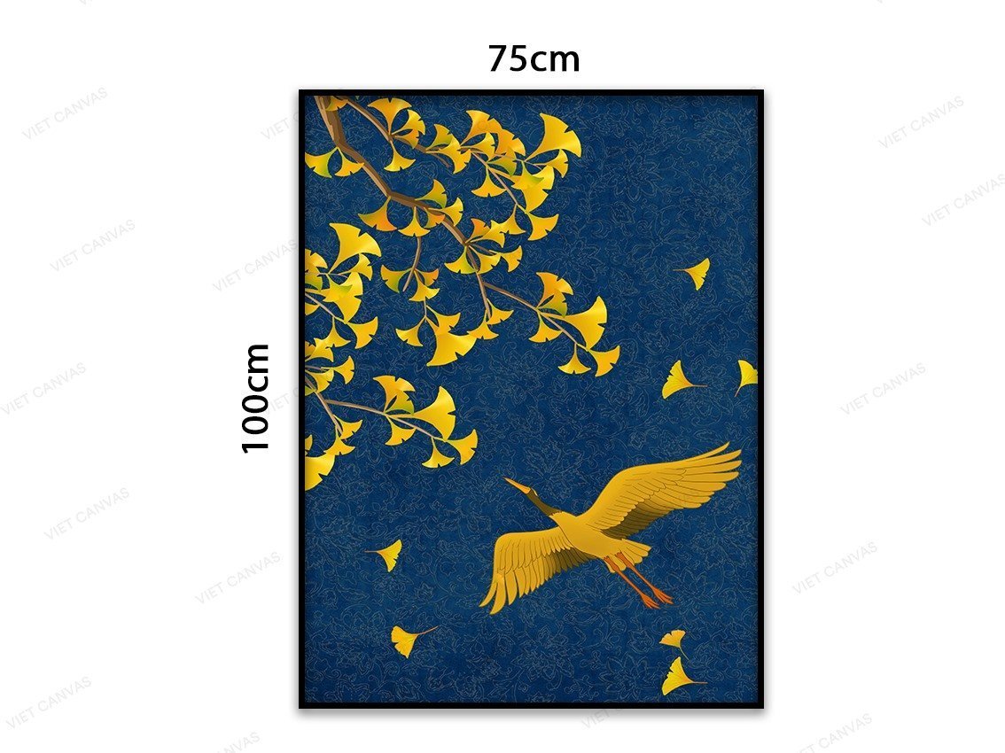 Tranh Cánh Cò Lả Trong Chiều Chuyển Thu - VC025
