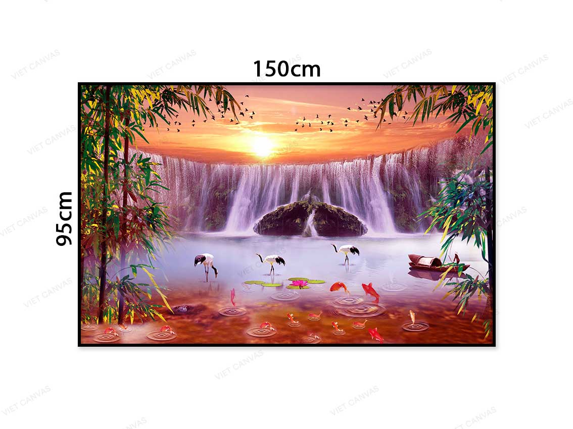 Tranh Con Thác Đầy Sức Sống - VC179