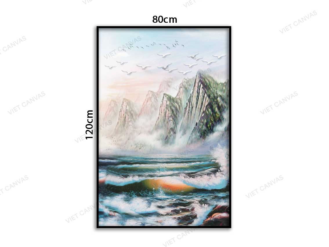 Tranh Sóng Vỗ Bờ - VC256