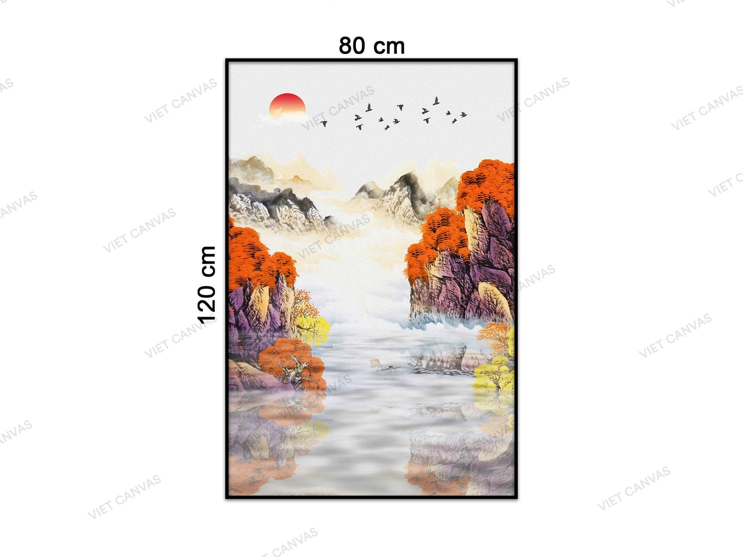 Tranh Phong Cảnh Hữu Tình Soi Bóng - VC262
