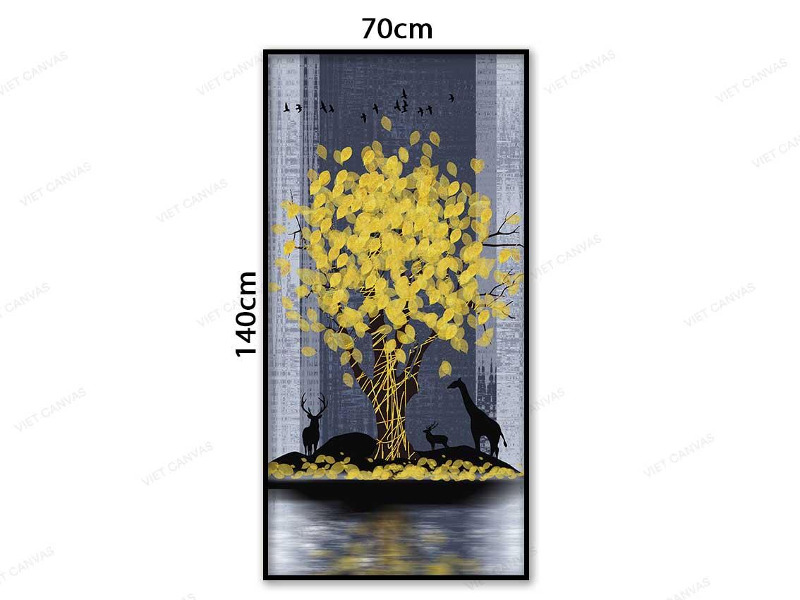 Tranh Muôn Thú Tận Hưởng Mùa Thu - VC233