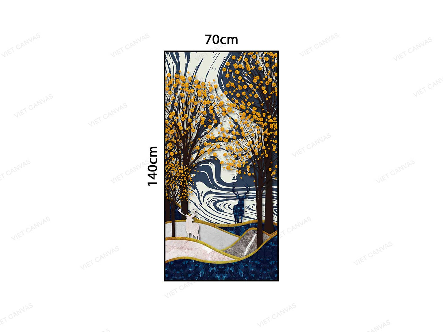 Tranh Hươu Lạc Trong Rừng - VC420