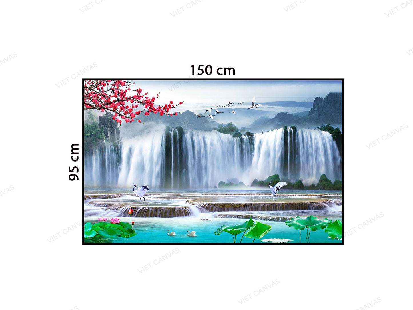 Tranh Mùa Xuân Về Trên Dòng Thác - VB759