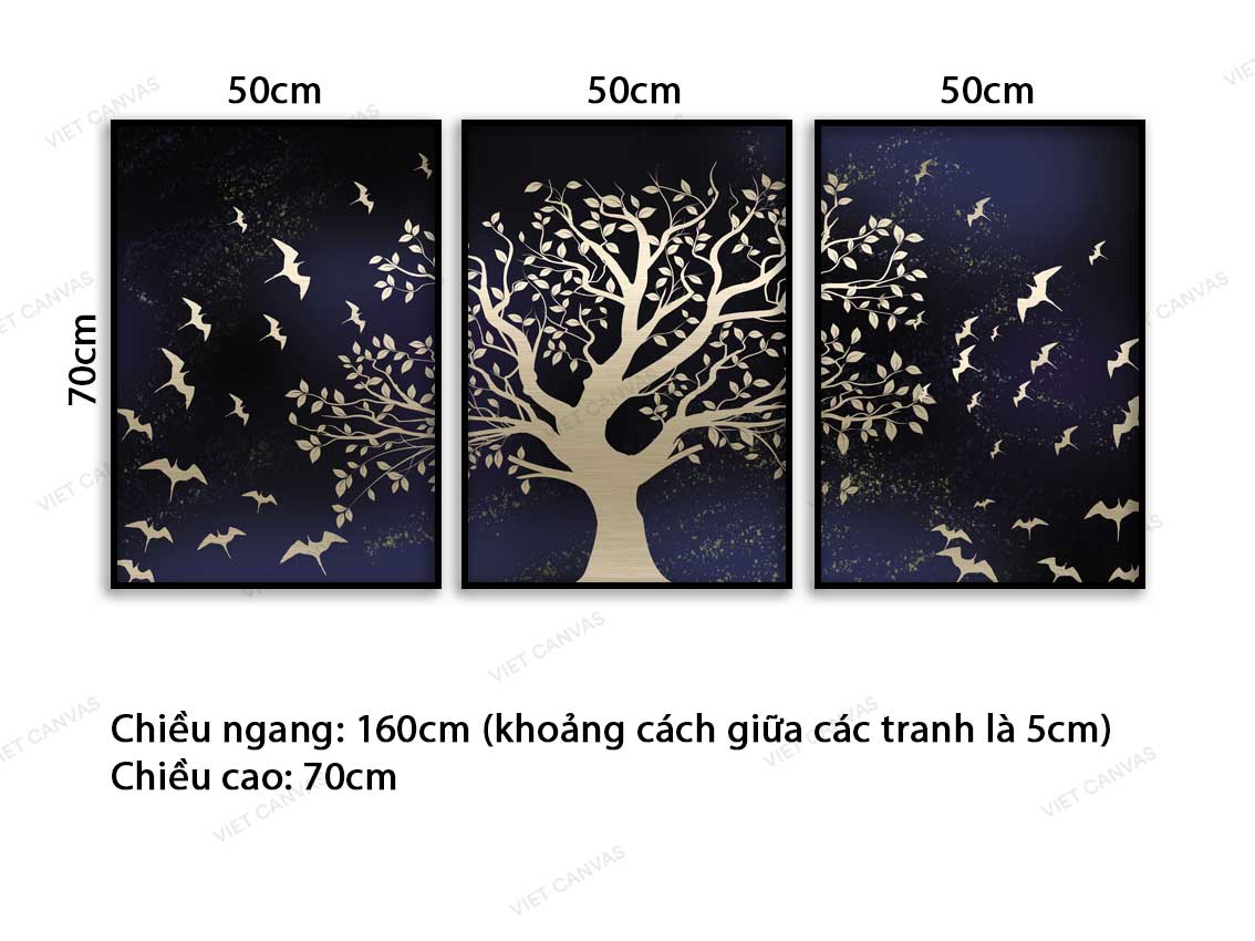Bộ 3 Tranh Sức Sống Của Cây - VB219