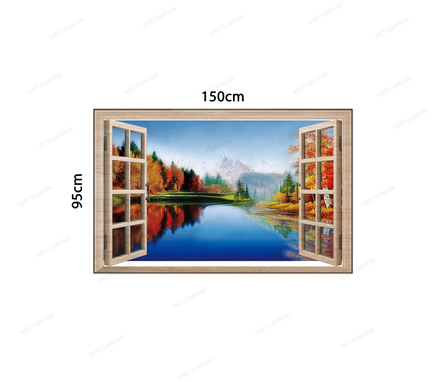 Tranh Ngắm Thiên Nhiên Qua Ô Cửa Sổ - VC135