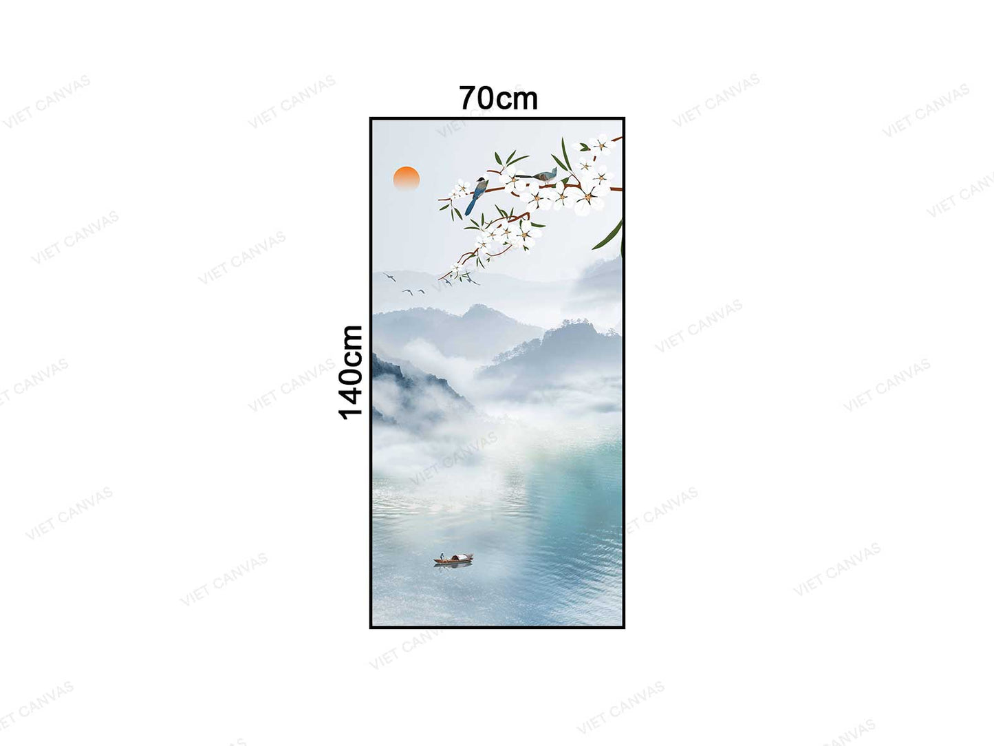 Tranh Người Lái Đò Dưới Chân Đồi - VC424