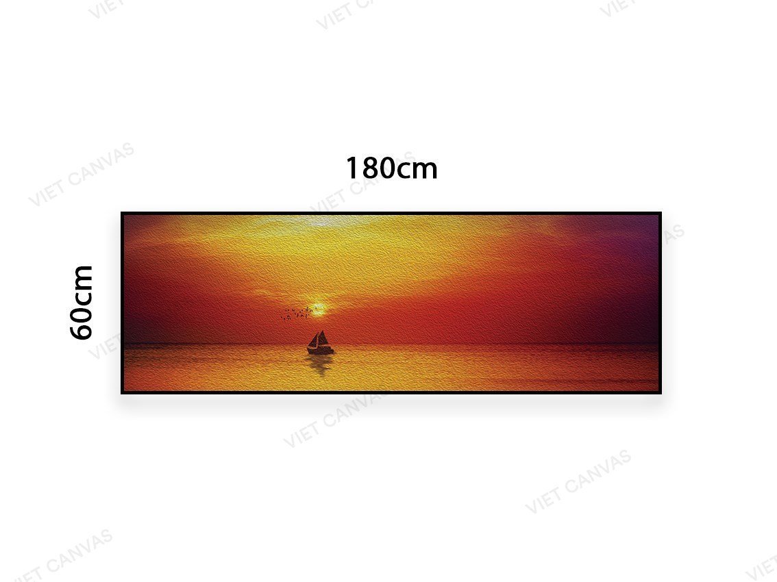 Tranh Cánh Buồm Chiều Hoàng Hôn - VB982