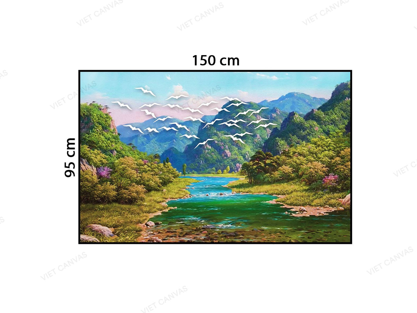 Tranh Cảnh Đẹp Sông Núi - VB724