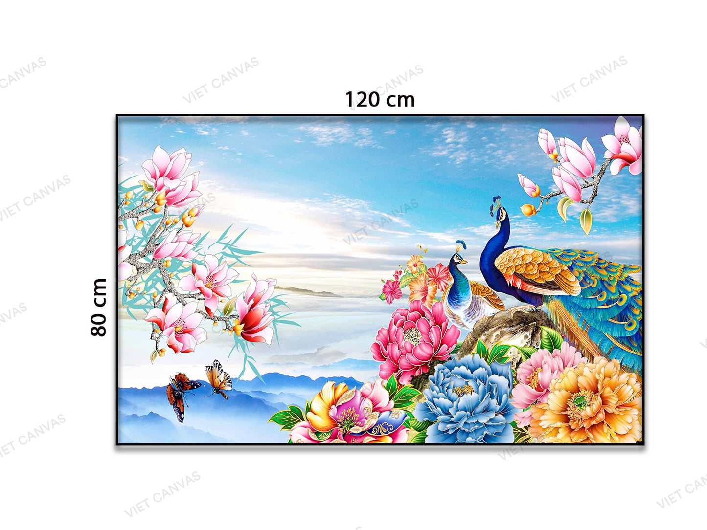 Tranh Đôi Công Ngao Du Sơn Thủy - VB713