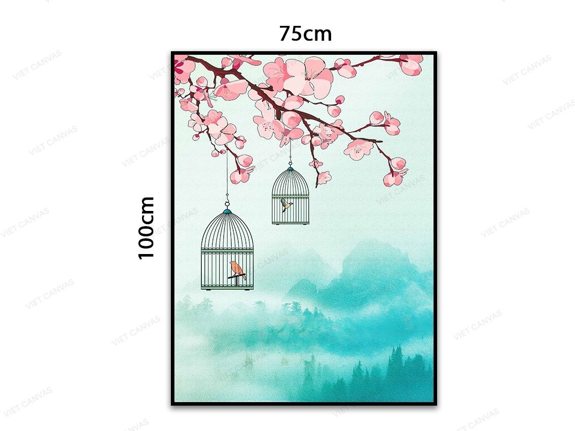 Tranh Một Góc Ban Công Đón Xuân - VC019
