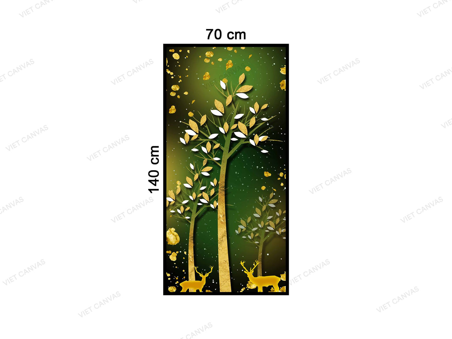 Tranh Đôi Hươu Dưới Gốc Cây - VC482