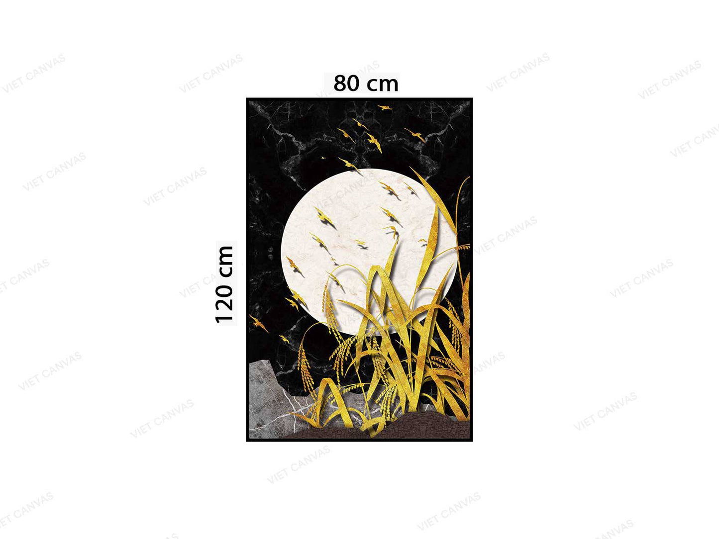 Tranh Lúa Chín Dưới Ánh Trăng Rằm - VC411
