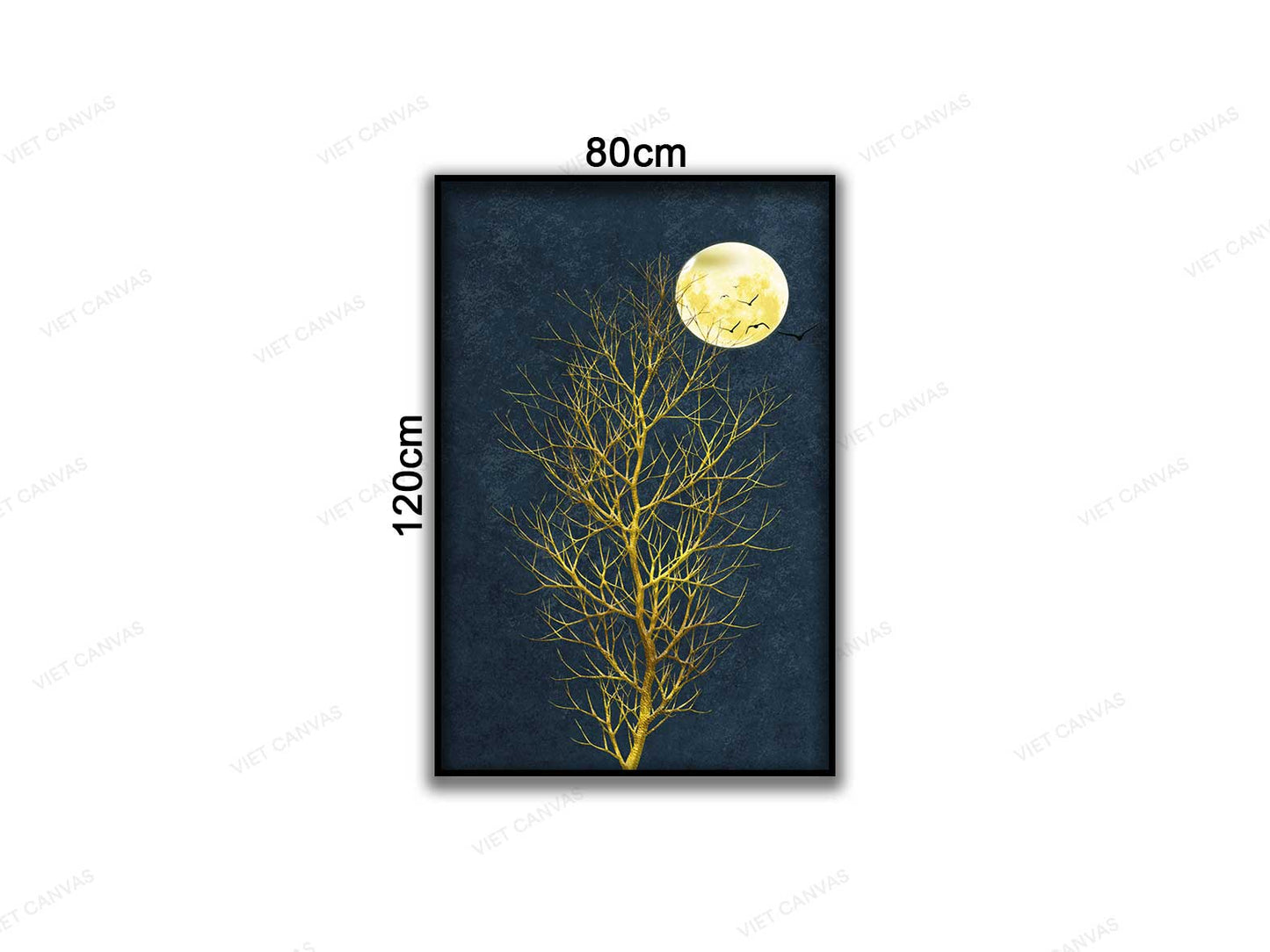 Tranh Cây Lẻ Bóng Dưới Ánh Trăng Rằm - VC397