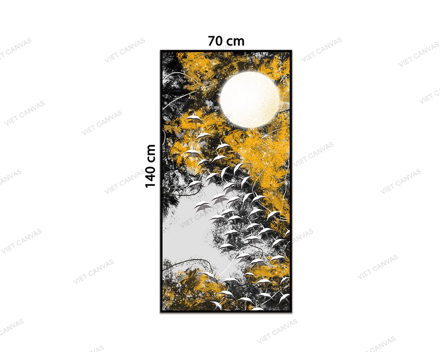 Tranh Trừu Tượng Đàn Chim Bay Muôn Nơi - VC572