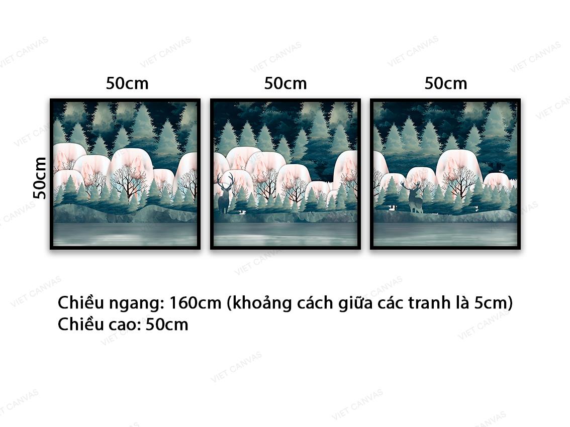 Bộ 3 Tranh Khu Rừng Kì Bí - VB908