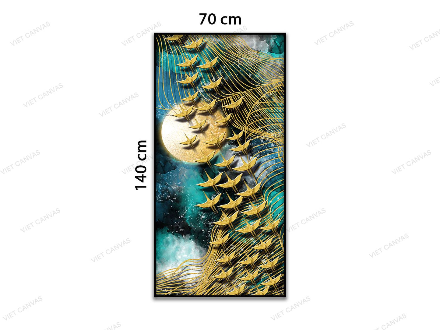 Tranh Đàn Chim Bay Trong Hoàng Hôn - VB899