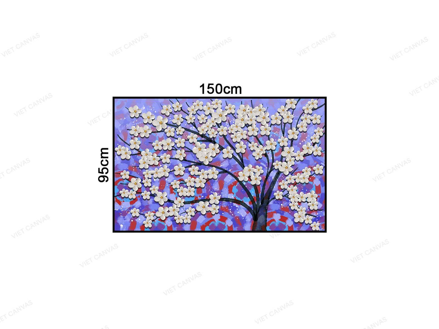 Tranh Rực Rỡ Những Cánh Hoa - VB842