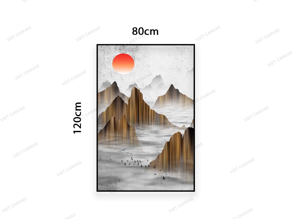 Tranh Mặt Trời Hoàng Hôn - VC494