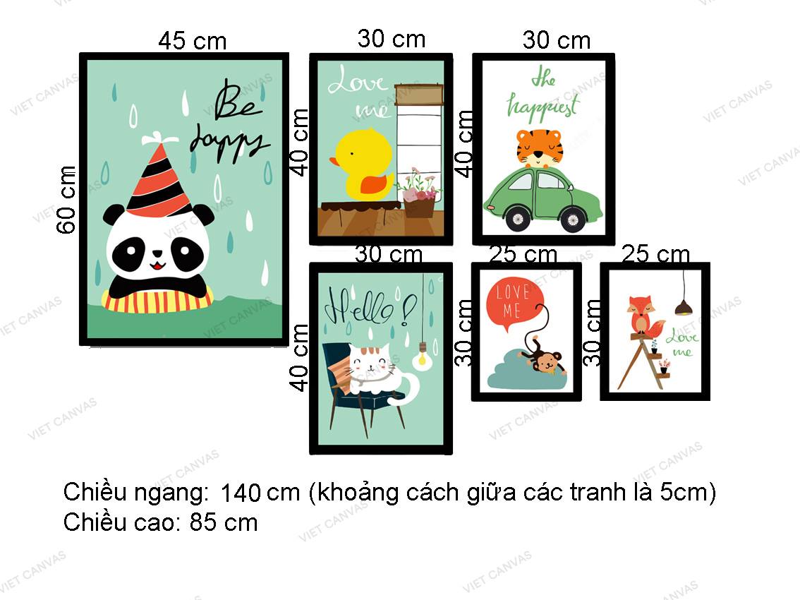 Bộ 6 Tranh Hoạt Hình - VZ122