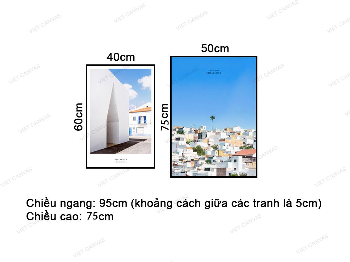 Bộ 2 Tranh Thành Phố Hiện Đại - VZ084.3