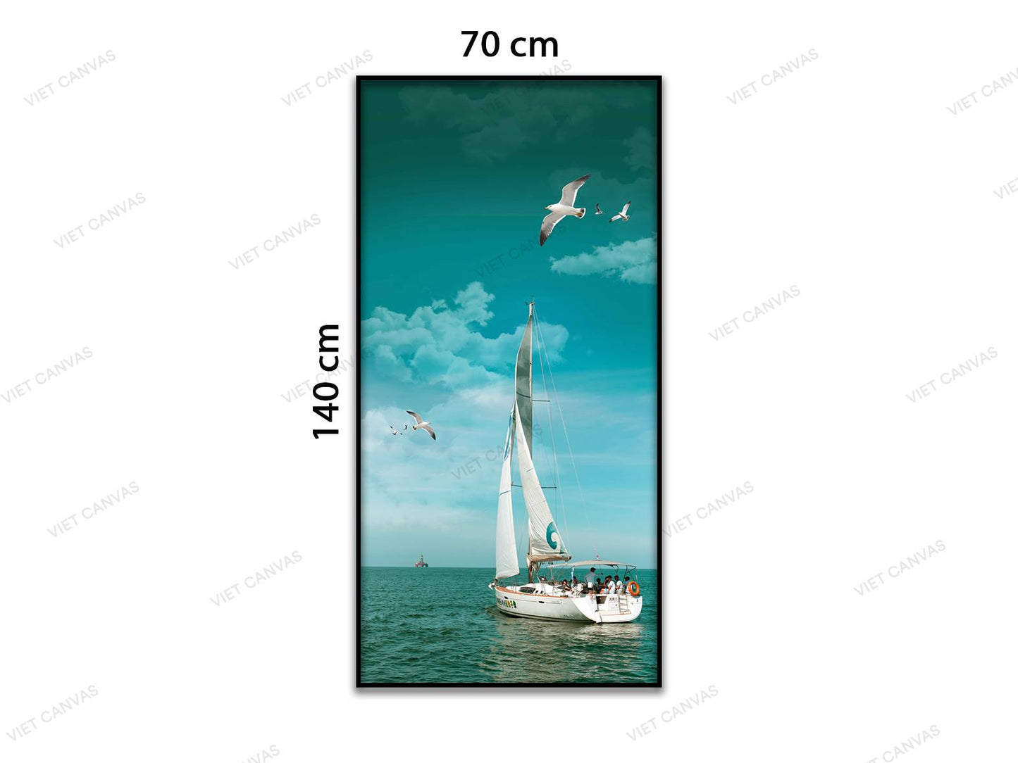 Tranh Cánh Buồm Căng Trong Gió - VB894