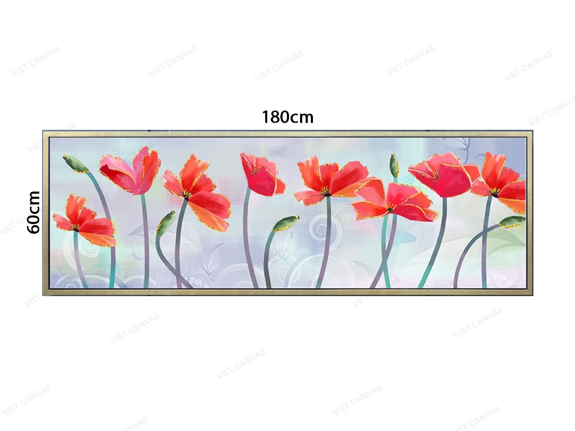 Tranh Những Nhành Hoa Đỏ Thắm - VZ570
