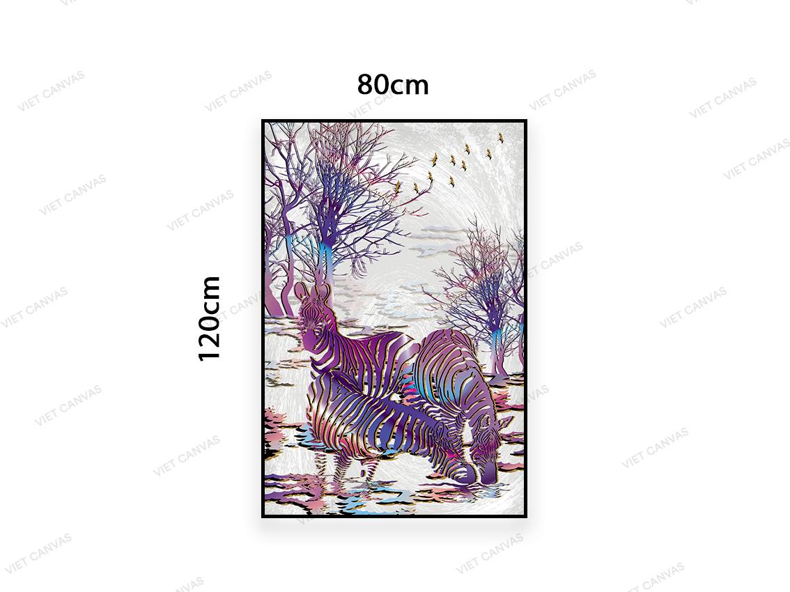 Tranh Những Chú Ngựa Và Rừng Hoang - VC864