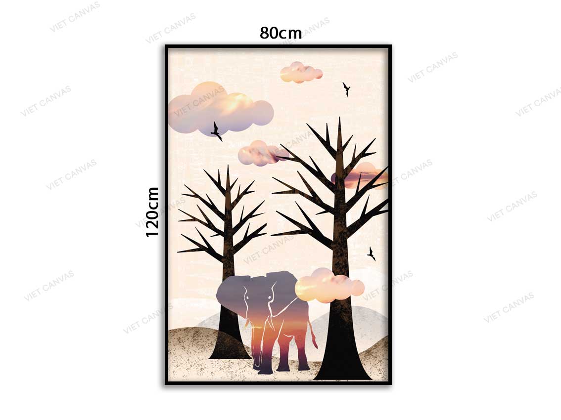 Tranh Chú Voi Cô Đơn - VC885