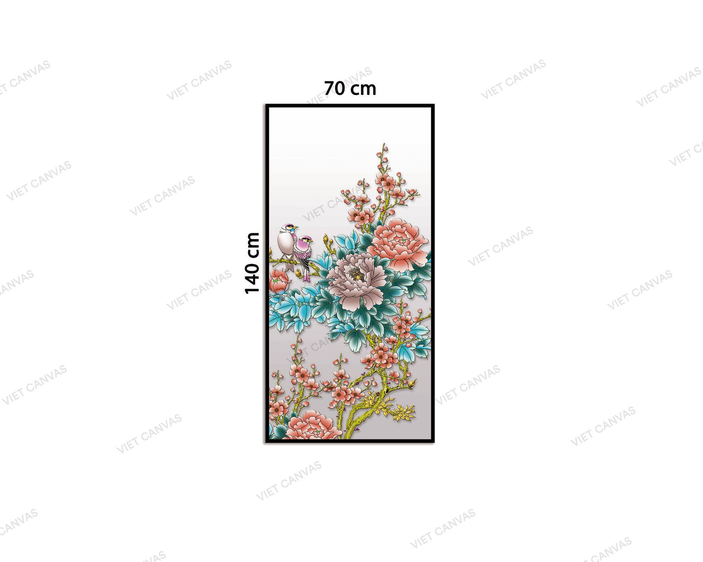 Tranh Xuân Về Trên Những Đóa Hoa - VC744