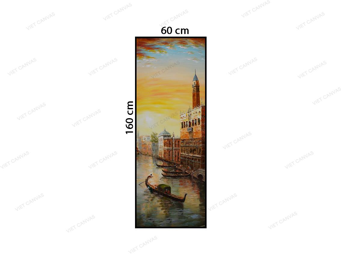 Tranh Chiều Trên Những Ngôi Nhà Cổ Kính - VZ540.2