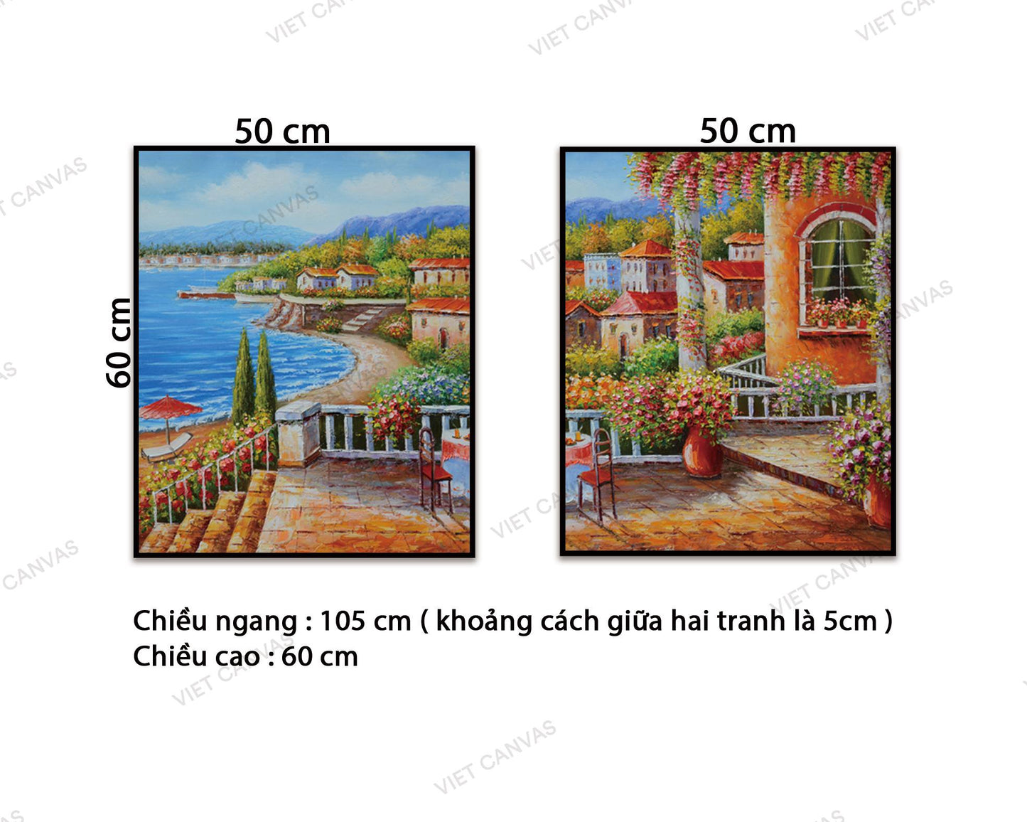 Bộ 2 Tranh Thành Phố Thơ Mộng - VZ488.2