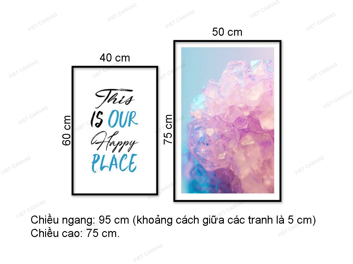 Bộ 2 Tranh This Trừu Tượng Và Quotes - VZ044