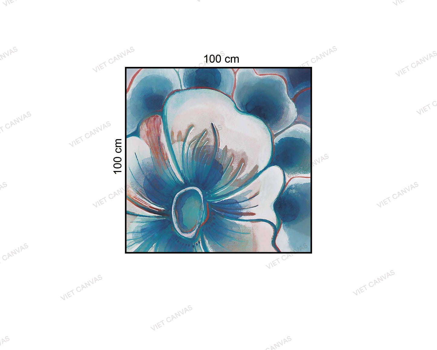 Tranh Sắc Hoa Xanh - VZ590.3