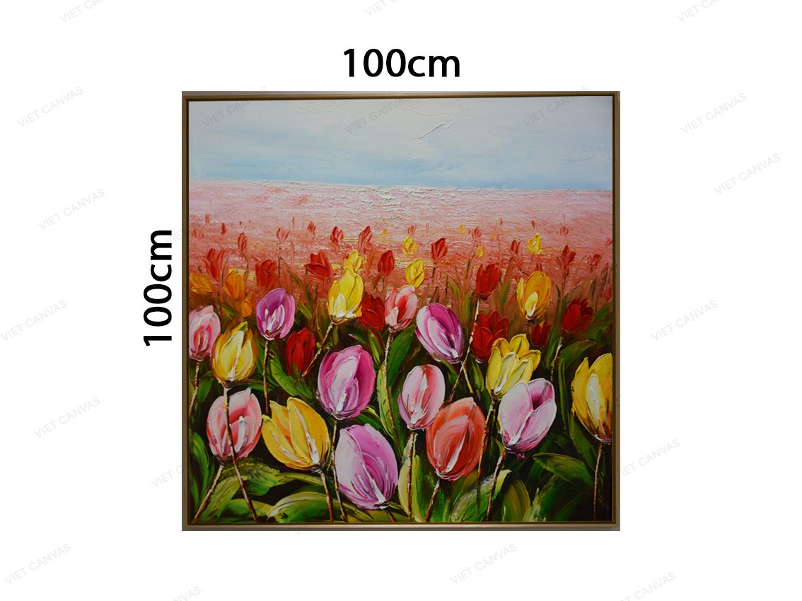 Tranh Cánh Đồng Hoa Tulip - VZ498