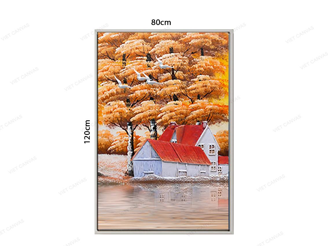 Tranh Cuộc Sống Bình Yên Ngày Lá Vàng - VZ493.4