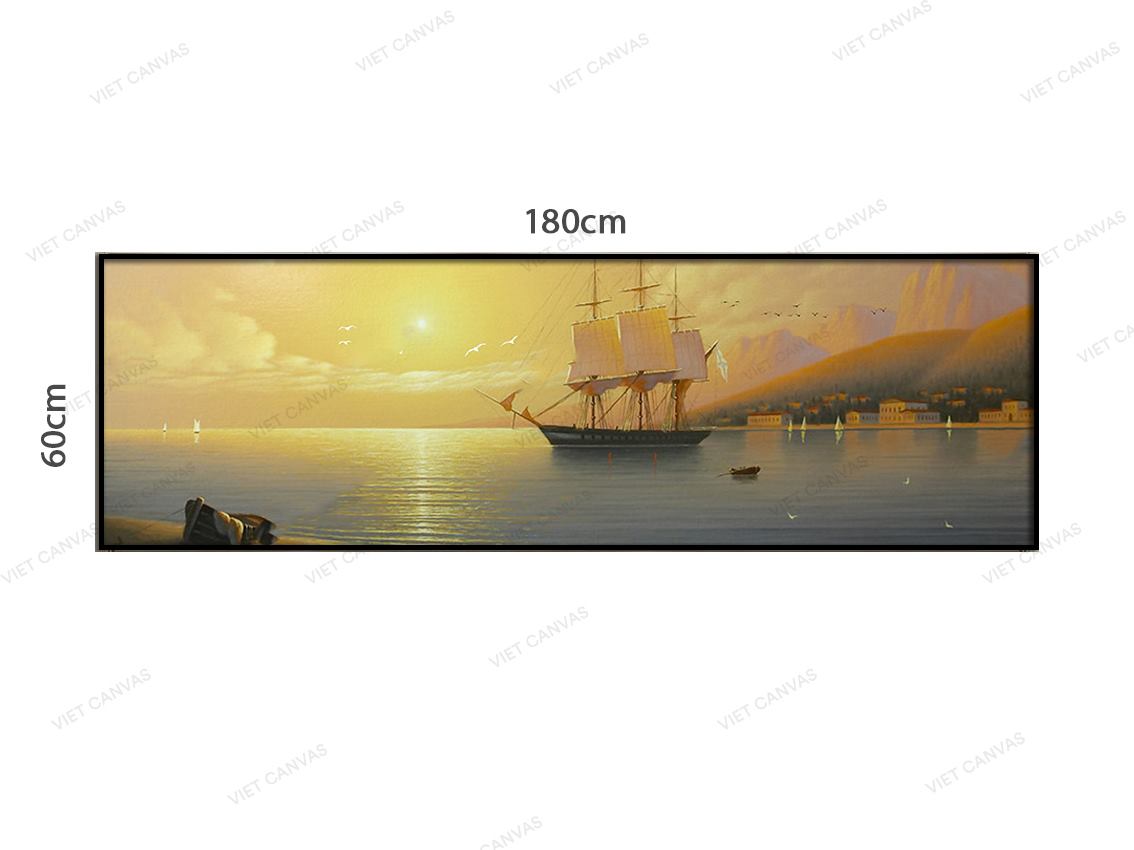Tranh Hoàng Hôn Đượm Vàng - VZ349