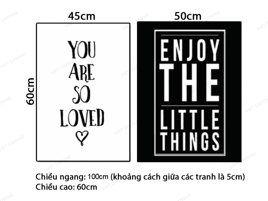 Bộ 2 Tranh Quotes - VZ129.4