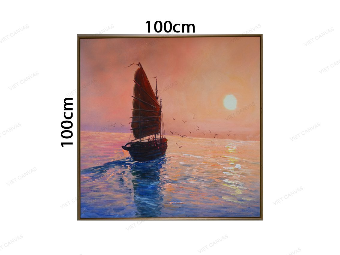 Tranh Hoàng Hôn Trên Biển - VZ497