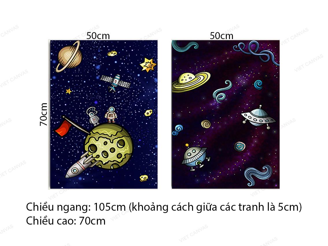Bộ 2 Tranh Khám Phá Vũ Trụ - VZ141.4
