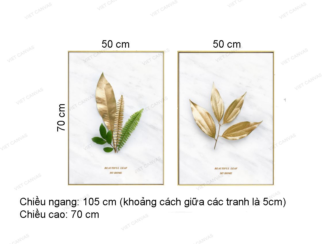 Bộ 2 Tranh Những Chiếc Lá Vàng - VZ131.2