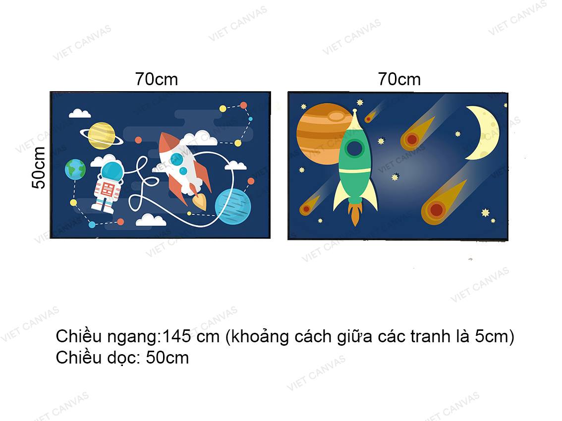 Bộ 2 Tranh Vũ Trụ - VZ107
