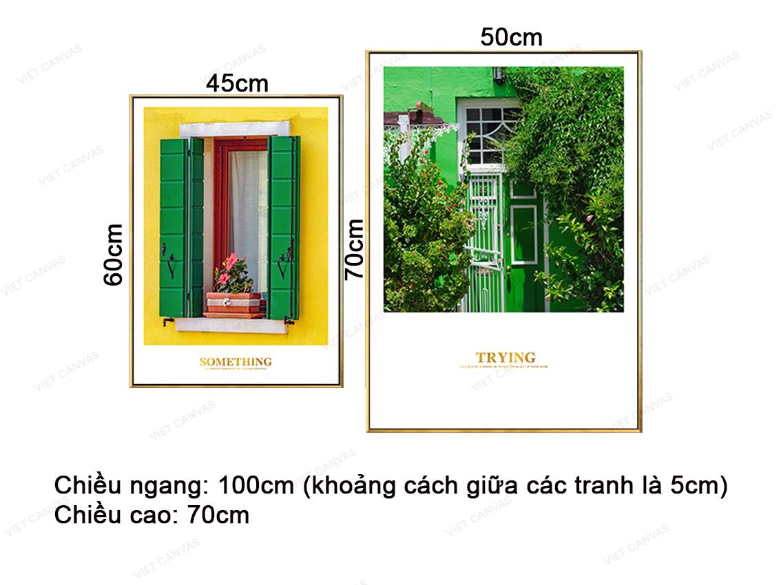 Bộ 2 Tranh Khung Cửa Sổ - VZ060.3